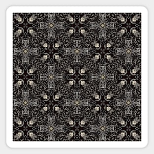 Black and White Fancy Plus Signs - WelshDesignsTP002 Magnet